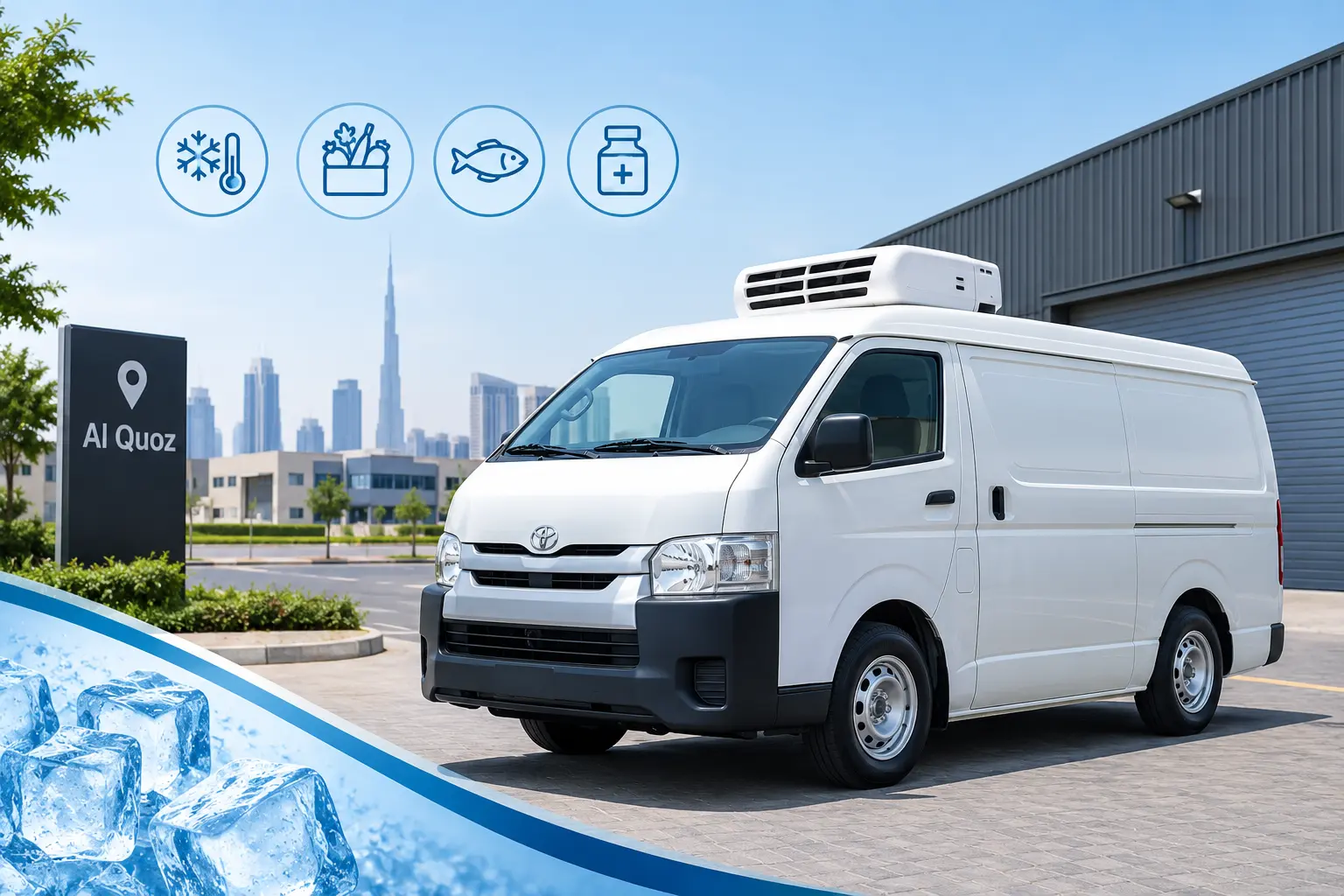 Chiller van available for rental in Al Quoz, Dubai